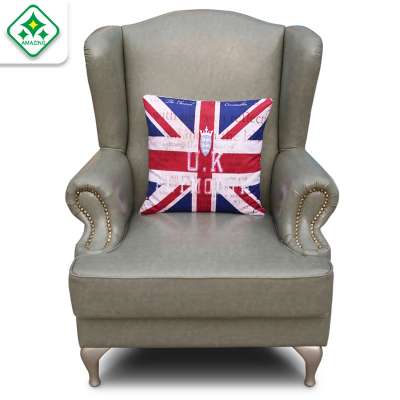 Aluminum Vintage Furniture,Recliner With Foot Stool ,Retro Style Sofa Chair